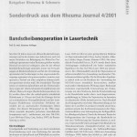 Bandscheibenoperation mit Lasertechnik