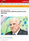 Focus Artikel: „Wie Helmut Kohl 1988 eine Famiie aus der DDR holte“